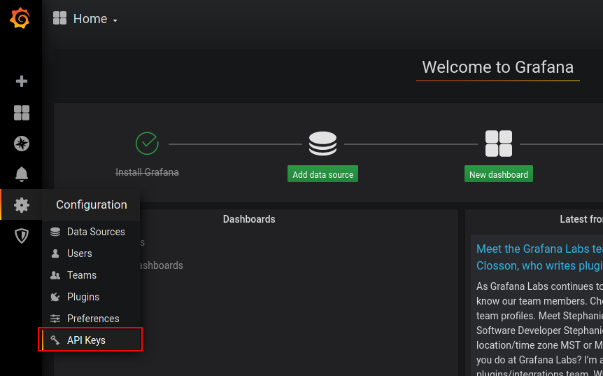 image of grafana config api keys