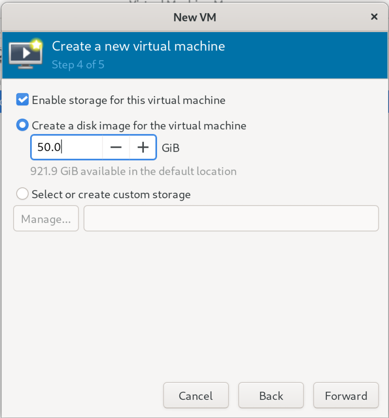 setting disk size